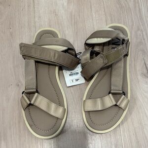 Zara Tan Strappy Sandals